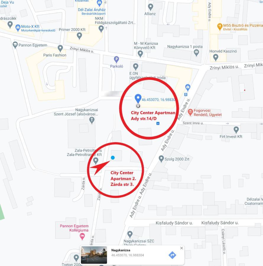City Center Apartman 2. Nagykanizsa Buitenkant foto